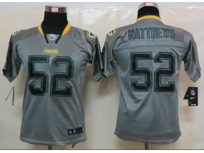 Youth NEW Green Bay Packers 52 Clay Matthews Lights Out Grey Elite Jerseys Youth NEW Green Bay Packers 52 Clay Matthews Lights Out Grey Elite Jerseys