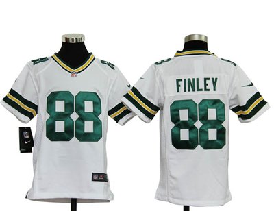 Youth Nike NFL Green Bay Packers 88 Jermichael Finley White Jerseys