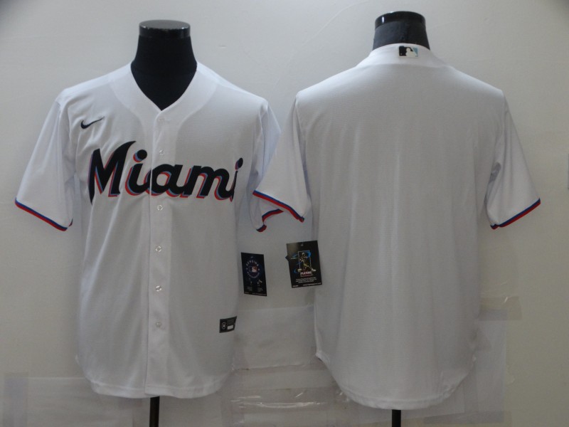 Nike Men's Florida Marlins white Blank Cool base Jersey Nike Men's Florida Marlins white Blank Cool base Jersey