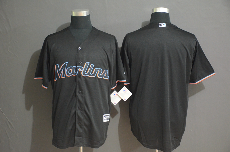 Marlins Blank Black Cool Base Jersey Marlins Blank Black Cool Base Jersey