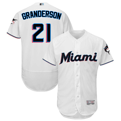 marlins #21 Curtis Granderson White Flexbase Authentic Collection Stitched Baseball Jersey marlins #21 Curtis Granderson White Flexbase Authentic Collection Stitched Baseball Jersey