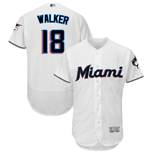marlins #18 Neil Walker White Flexbase Authentic Collection Stitched Baseball Jersey marlins #18 Neil Walker White Flexbase Authentic Collection Stitched Baseball Jersey