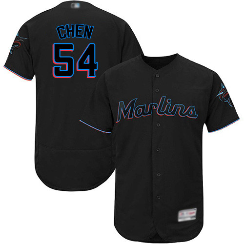 marlins #54 Wei-Yin Chen Black Flexbase Authentic Collection Stitched Baseball Jersey marlins #54 Wei-Yin Chen Black Flexbase Authentic Collection Stitched Baseball Jersey