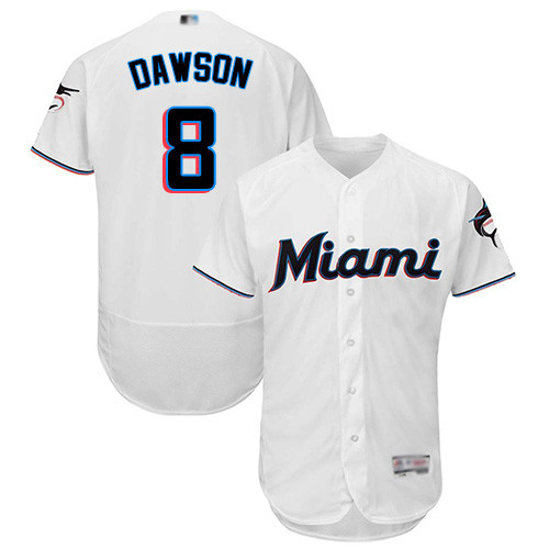 marlins #8 Andre Dawson White Flexbase Authentic Collection Stitched Baseball Jersey marlins #8 Andre Dawson White Flexbase Authentic Collection Stitched Baseball Jersey