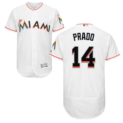 marlins #14 Martin Prado White Flexbase Authentic Collection Stitched MLB Jersey marlins #14 Martin Prado White Flexbase Authentic Collection Stitched MLB Jersey