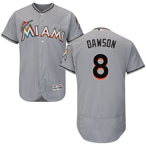 marlins #8 Andre Dawson Grey Flexbase Authentic Collection Stitched MLB Jersey marlins #8 Andre Dawson Grey Flexbase Authentic Collection Stitched MLB Jersey