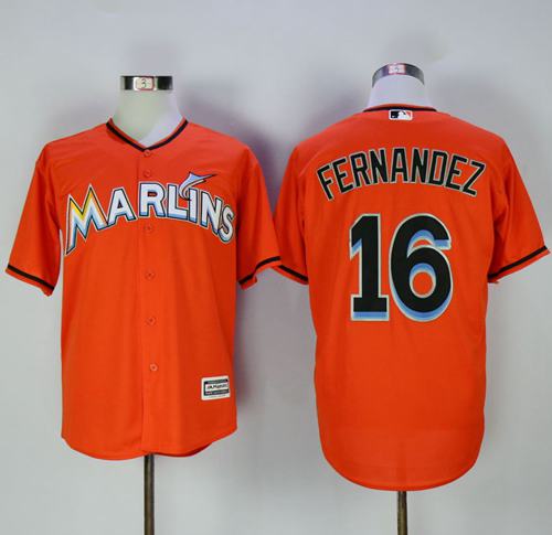 marlins #16 Jose Fernandez Orange New Cool Base Stitched MLB Jersey marlins #16 Jose Fernandez Orange New Cool Base Stitched MLB Jersey