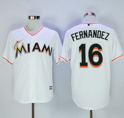 marlins #16 Jose Fernandez White New Cool Base Stitched MLB Jersey marlins #16 Jose Fernandez White New Cool Base Stitched MLB Jersey