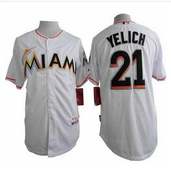 Florida Marlins #21 Christian Yelich White Cool Base Stitched Baseball Jersey Florida Marlins #21 Christian Yelich White Cool Base Stitched Baseball Jersey