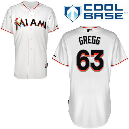 Miami Marlins #63Kevin Gredd Authentic Personalized Home White Jersey Miami Marlins #63Kevin Gredd Authentic Personalized Home White Jersey