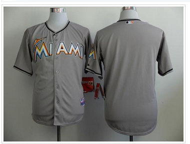 Miami Marlins marlins Blank Grey Cool Base Stitched Baseball Jersey Miami Marlins marlins Blank Grey Cool Base Stitched Baseball Jersey
