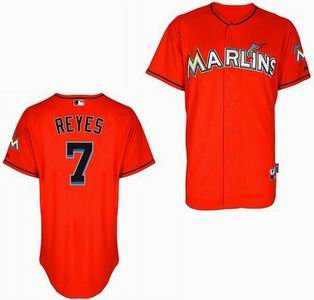 Miami Marlins 7 Jose Reyes orange Cool Base Jersey