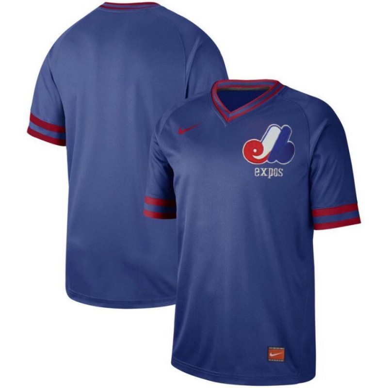 Expos Blank Blue Throwback Jersey Expos Blank Blue Throwback Jersey