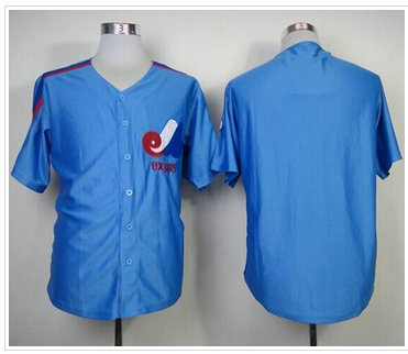 Mitchell And Ness Montreal Expos Blank Blue Throwback Stitched Baseball Jersey Mitchell And Ness Montreal Expos Blank Blue Throwback Stitched Baseball Jersey