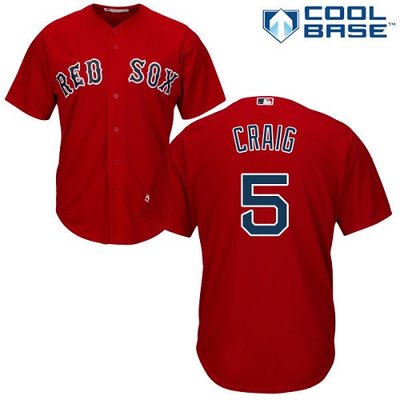 Red Sox #5 Allen Craig Red Cool Base Stitched Youth MLB Jersey Red Sox #5 Allen Craig Red Cool Base Stitched Youth MLB Jersey