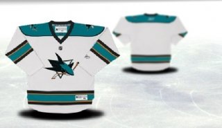 San Jose Sharks Youth white Jersey (Blank or Customized) San Jose Sharks Youth white Jersey (Blank or Customized)