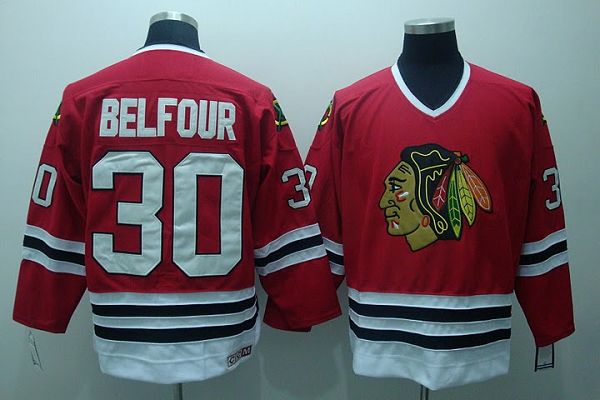 Youth Blackhawks #30 ED Belfour Stitched Red CCM Throwback NHL Jersey Youth Blackhawks #30 ED Belfour Stitched Red CCM Throwback NHL Jersey