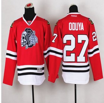 Youth Chicago Blackhawks #27 Johnny Oduya Red(White Skull) Stitched NHL Jersey Youth Chicago Blackhawks #27 Johnny Oduya Red(White Skull) Stitched NHL Jersey