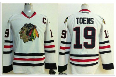 Youth NHL Chicago Blackhawks #19 Jonathan Toews White Jersey Youth NHL Chicago Blackhawks #19 Jonathan Toews White Jersey