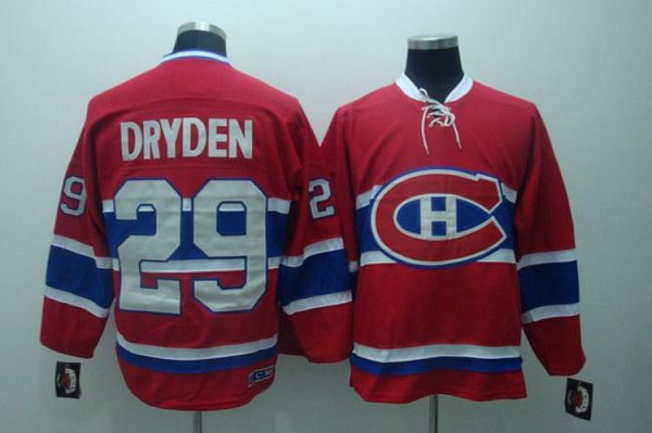 Youth Canadiens #29 Ken Dryden Stitched Red CH CCM Throwback NHL Jersey Youth Canadiens #29 Ken Dryden Stitched Red CH CCM Throwback NHL Jersey