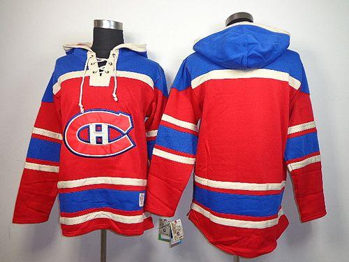 Youth Canadiens Blank Red Sawyer Hooded Sweatshirt Stitched NHL Jersey Youth Canadiens Blank Red Sawyer Hooded Sweatshirt Stitched NHL Jersey