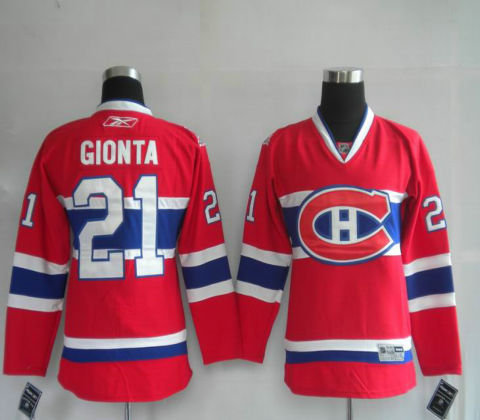 Youth NHL Youth Jerseys Montreal Canadiens 21# GIONTA red
