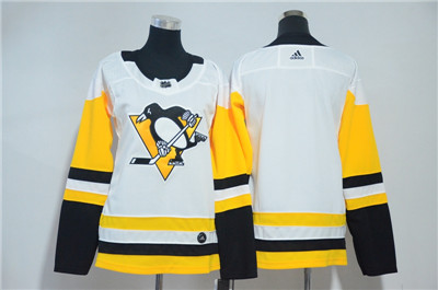 Adidas Penguins Blank White Youth Jersey