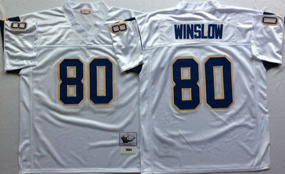 Chargers 80 Kellen Winslow White Throwback Jersey Chargers 80 Kellen Winslow White Throwback Jersey