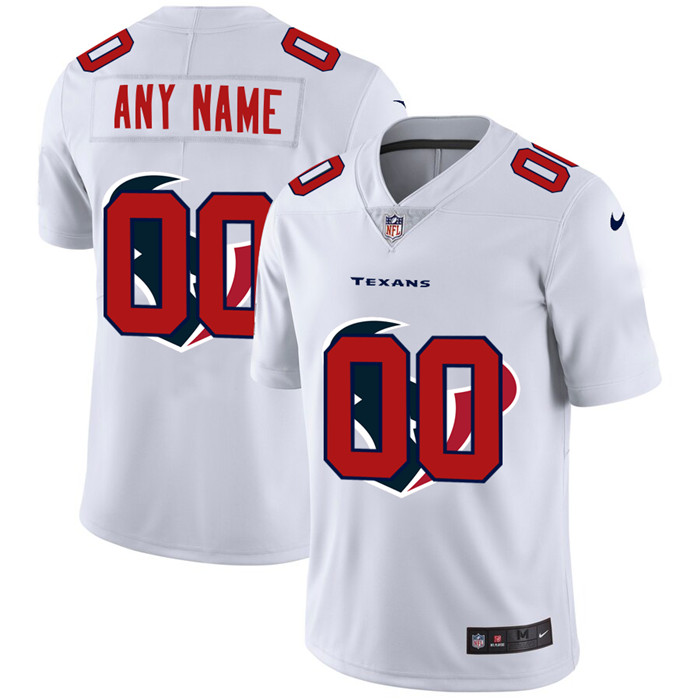 Houston Texans Custom White Men's Nike Team Logo Dual Overlap Limited NFL Jersey Houston Texans Custom White Men's Nike Team Logo Dual Overlap Limited NFL Jersey