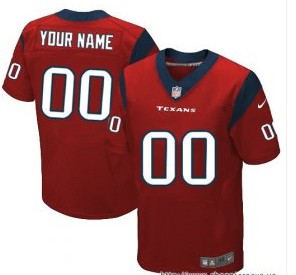 Nike Houston Texans Customized Elite Red Jerseys Nike Houston Texans Customized Elite Red Jerseys