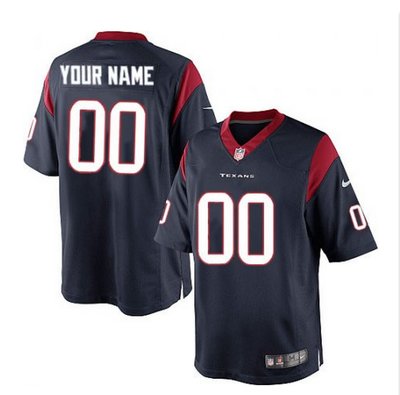 Men's Nike Houston Texans Customized Limited Navy Blue Team Color NFL Jersey Men's Nike Houston Texans Customized Limited Navy Blue Team Color NFL Jersey