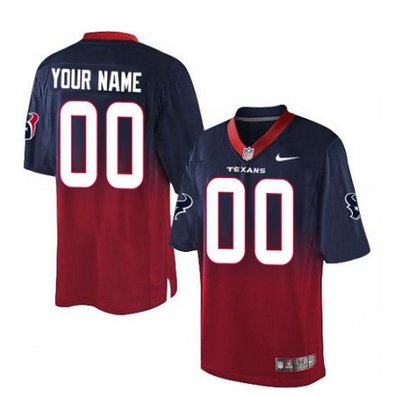 Men's Nike Houston Texans Customized Elite NavyRed Fadeaway NFL Jersey Men's Nike Houston Texans Customized Elite NavyRed Fadeaway NFL Jersey