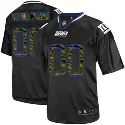 Nike New York Giants Customized Elite Camo Black Jerseys Nike New York Giants Customized Elite Camo Black Jerseys