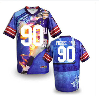 New York Giants #90 Jason Pierre-Paul Stitched NFL Elite Fanatical Version Jersey (4) New York Giants #90 Jason Pierre-Paul Stitched NFL Elite Fanatical Version Jersey (4)