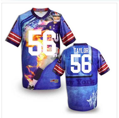 New York Giants #56 Lawrence Taylor Stitched NFL Elite Fanatical Version Jersey (4)
