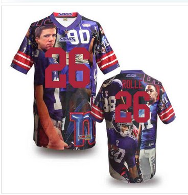New York Giants #26 Antrel Rolle Stitched NFL Elite Fanatical Version Jersey (7) New York Giants #26 Antrel Rolle Stitched NFL Elite Fanatical Version Jersey (7)