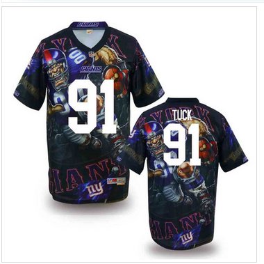 New York Giants #91 TUCK Stitched NFL Elite Fanatical Version Jersey (1)