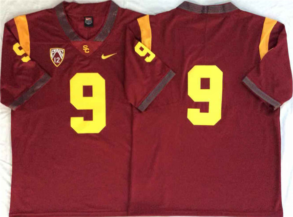 USC Trojans 9 Red College Football Jersey