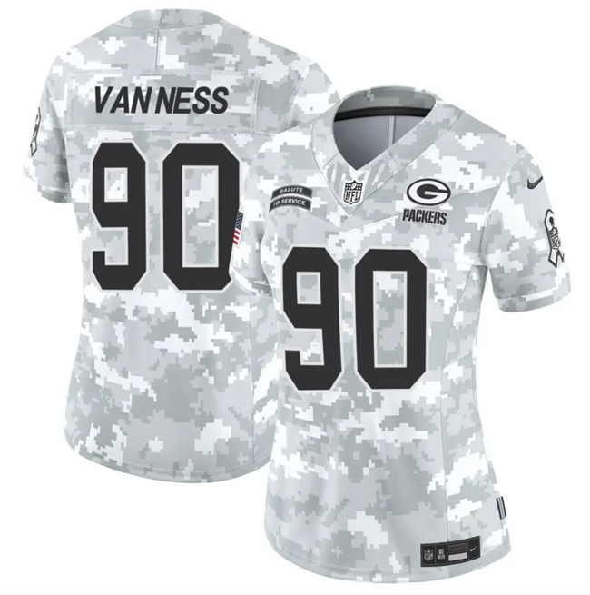 Women's Green Bay Packers #90 Lukas Van Ness 2024 F.U.S.E Arctic Camo Salute To Service Limited Stitched Football Jersey(Run Small) Women's Green Bay Packers #90 Lukas Van Ness 2024 F.U.S.E Arctic Camo Salute To Service Limited Stitched Football Jersey(Run Small)