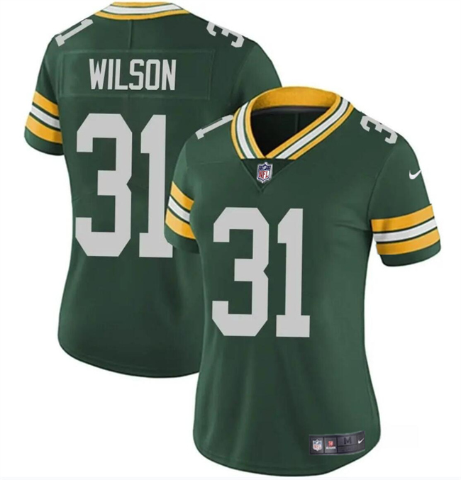 Women's Green Bay Packers #31 Emanuel Wilson Green Vapor Untouchable Limited Stitched Jersey(Run Small) Women's Green Bay Packers #31 Emanuel Wilson Green Vapor Untouchable Limited Stitched Jersey(Run Small)