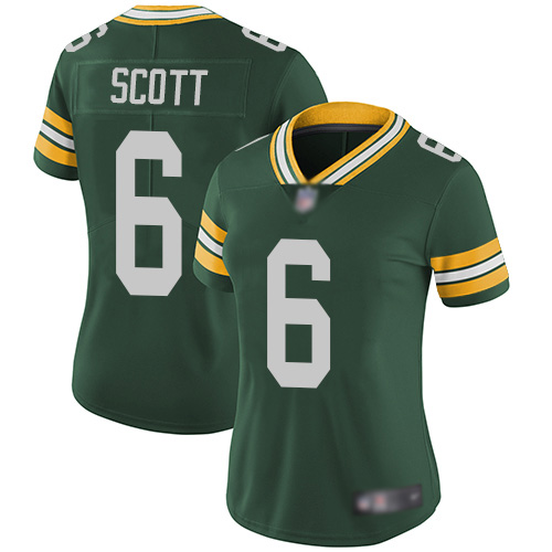 Packers #6 JK Scott Green Team Color Women's Stitched Football Vapor Untouchable Limited Jersey Packers #6 JK Scott Green Team Color Women's Stitched Football Vapor Untouchable Limited Jersey