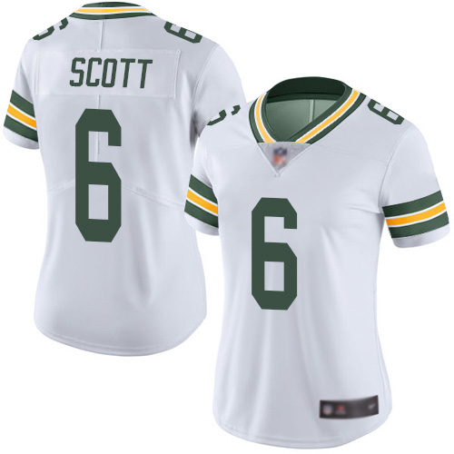 Packers #6 JK Scott White Women's Stitched Football Vapor Untouchable Limited Jersey Packers #6 JK Scott White Women's Stitched Football Vapor Untouchable Limited Jersey
