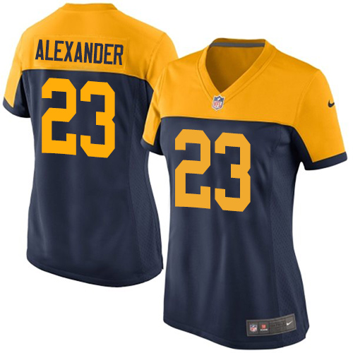 Nike Packers #23 Jaire Alexander Navy Blue Alternate Women's Stitched NFL New Limited Jersey Nike Packers #23 Jaire Alexander Navy Blue Alternate Women's Stitched NFL New Limited Jersey