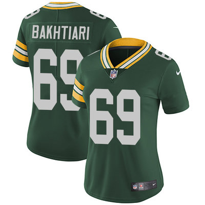 Nike Packers #69 David Bakhtiari Green Team Color Women's Stitched NFL Vapor Untouchable Limited Jersey Nike Packers #69 David Bakhtiari Green Team Color Women's Stitched NFL Vapor Untouchable Limited Jersey