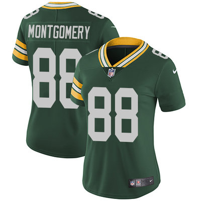 Nike Packers #88 Ty Montgomery Green Team Color Women's Stitched NFL Vapor Untouchable Limited Jersey Nike Packers #88 Ty Montgomery Green Team Color Women's Stitched NFL Vapor Untouchable Limited Jersey