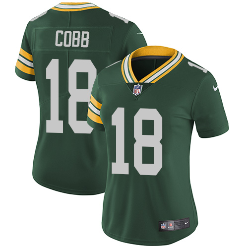 Nike Packers #18 Randall Cobb Green Team Color Women's Stitched NFL Vapor Untouchable Limited Jersey Nike Packers #18 Randall Cobb Green Team Color Women's Stitched NFL Vapor Untouchable Limited Jersey