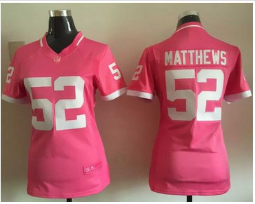 Women Nike Packers #52 Clay Matthews Pink Stitched NFL Elite Bubble Gum Jersey Women Nike Packers #52 Clay Matthews Pink Stitched NFL Elite Bubble Gum Jersey