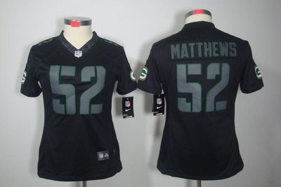 Women NEW NFL Green Bay Packers 52 Clay Matthews Impact Limited Black Jerseys Women NEW NFL Green Bay Packers 52 Clay Matthews Impact Limited Black Jerseys