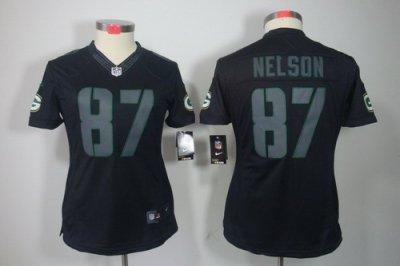 Women NEW NFL Green Bay Packers 87 Jordy Nelson Impact Limited Black Jerseys Women NEW NFL Green Bay Packers 87 Jordy Nelson Impact Limited Black Jerseys