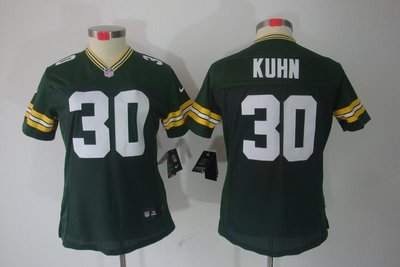 Women NEW Green Bay Packers 30 John Kuhn Green Jerseys Women NEW Green Bay Packers 30 John Kuhn Green Jerseys